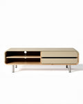 Table basse multifonctionnelle en bois et métal pour salon - 120 x 40 x 45cm