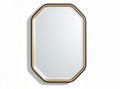 Miroir décoratif mural en bois - pour salon ou chambre - 60 x 40 x 2cm