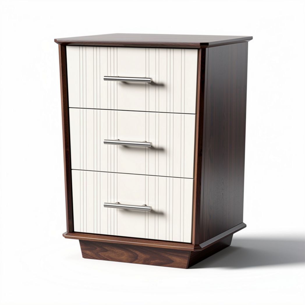 Commode de rangement pour chambre en panneaux de bois - 45 x 40 x 75cm